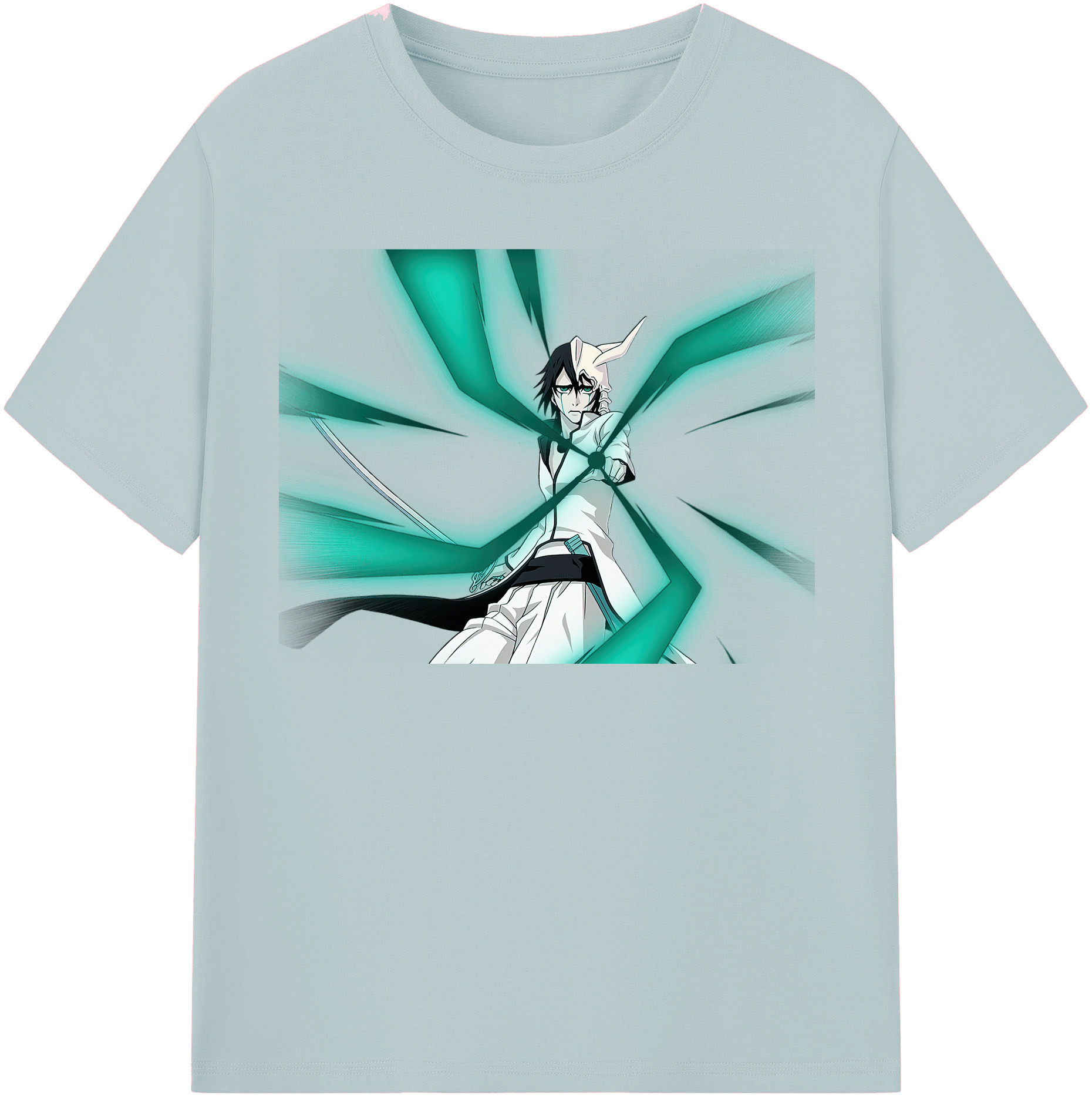 （画像用） ブリーチ ウルキオラ·シファー BLEACH Ulquiorra cifer 綿100％半袖Tシャツ（フロントプリント）